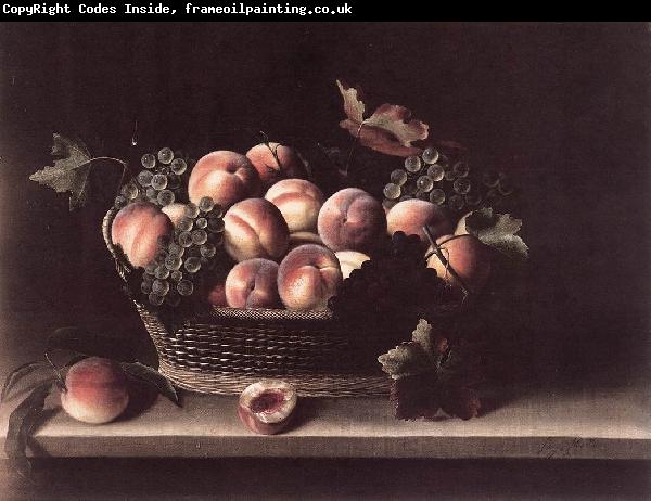 MOILLON, Louise Basket with Peaches and Grapes s